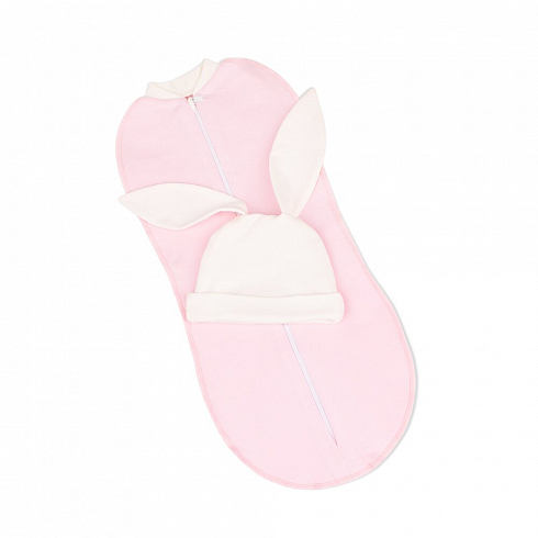 Набор №2 Пеленка-кокон с шапочкой "Зайка" интерлок