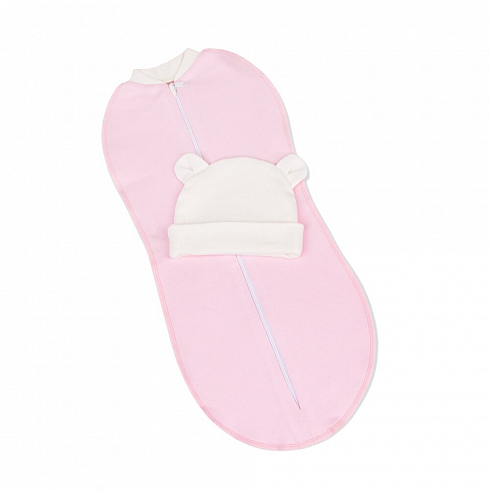 Набор №3 Пеленка-кокон с шапочкой "Мишка" интерлок