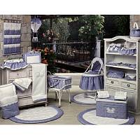 49.150 Одеяло "Нежность" из коллекции "4 времени года" для кроватки из ткани пике с вышивкой,150х115