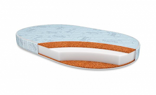  Детский овальный матрас Nuovita Nuvola 125х75х10 см
