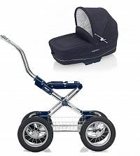 Коляска Vittoria на шасси Comfort Chrome/Blue (AB10E1MAR+AE10E1000/B)