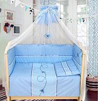 Комплект в кроватку "Бабочки" 7 пр  !!!