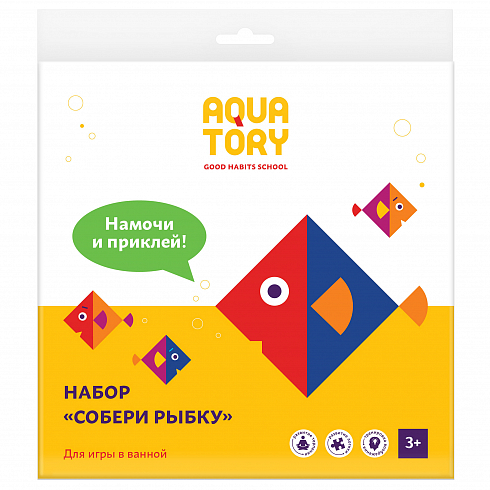 Набор "Собери рыбку", 3+, AQUATORY, eva. 6 элементов